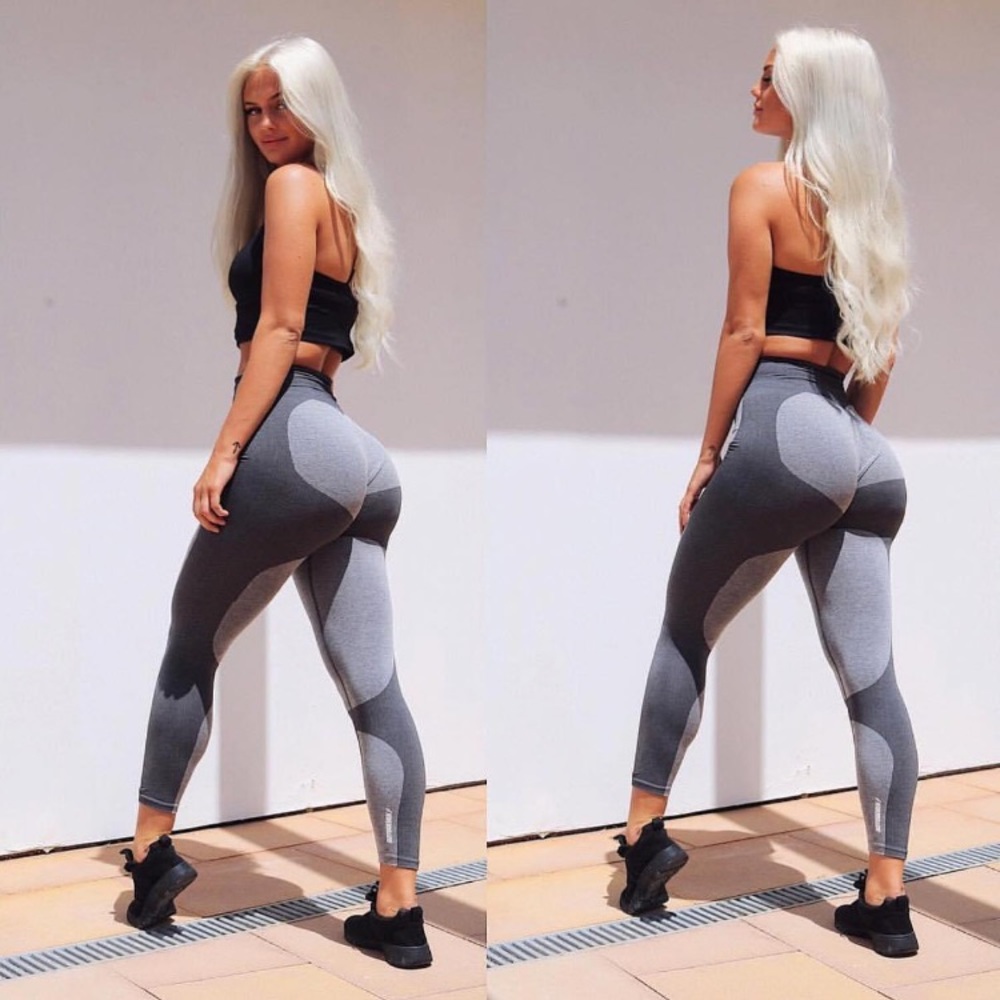 DYE- IMPACT SEAMLESS LEGGINGS - GREY MARL